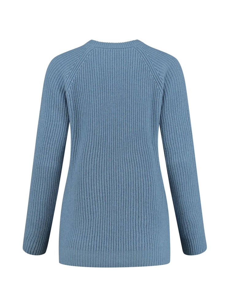 Blue Loop Originals Crewe Sweater Women's Light Blue Melange W-SW004-21-B233 fleeces en truien online bestellen bij Kathmandu Outdoor & Travel