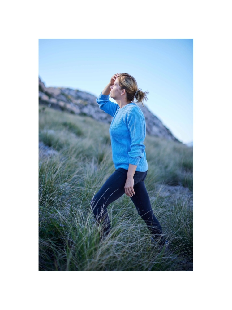 Blue Loop Originals Crewe Sweater Women's Light Blue Melange W-SW004-21-B233 fleeces en truien online bestellen bij Kathmandu Outdoor & Travel