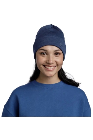 Buff BUFF© Merino Heavyweight Beanie Solid Night Blue 111170779-Solid Nigh kleding accessoires online bestellen bij Kathmandu Outdoor & Travel