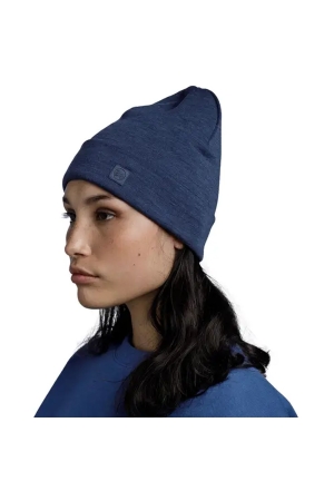 Buff BUFF© Merino Heavyweight Beanie Solid Night Blue 111170779-Solid Nigh kleding accessoires online bestellen bij Kathmandu Outdoor & Travel