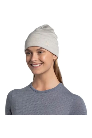 Buff BUFF© Merino Heavyweight Beanie Solid Cloud 111170003-Solid Clou kleding accessoires online bestellen bij Kathmandu Outdoor & Travel