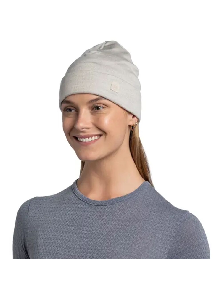 Buff BUFF© Merino Heavyweight Beanie Solid Cloud 111170003-Solid Clou kleding accessoires online bestellen bij Kathmandu Outdoor & Travel