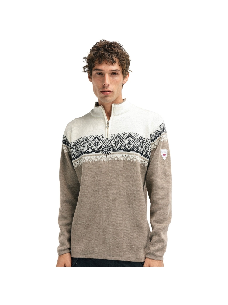 Dale Moritz Masc Sweater Mountainstone Sand 91391-P00 fleeces en truien online bestellen bij Kathmandu Outdoor & Travel