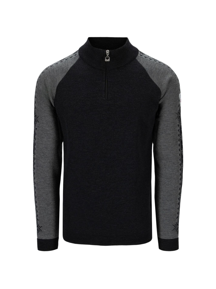 Dale Geilo Masc Sweater Darkcharcoal smoke 95041-E fleeces en truien online bestellen bij Kathmandu Outdoor & Travel