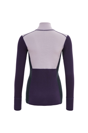 Devold Lauparen Merino 190 Zip Neck Women's Orchid/Lilac/Ink GO 245 244 A-167B onderkleding/thermokleding online bestellen bij Kathmandu Outdoor & Travel