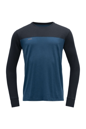 Devold Norang Merino 150 Shirt Brick Melange/ Night GO 180 224 B-284C onderkleding/thermokleding online bestellen bij Kathmandu Outdoor & Travel