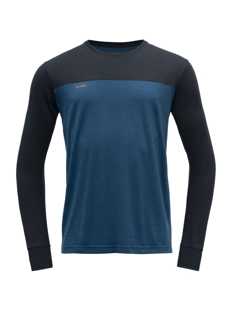 Devold Norang Merino 150 Shirt Brick Melange/ Night GO 180 224 B-284C onderkleding/thermokleding online bestellen bij Kathmandu Outdoor & Travel