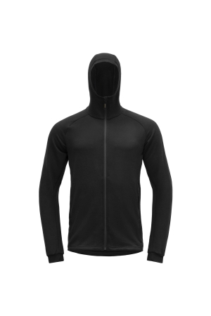 Devold Nibba Merino Jkt Hood  Caviar GO 264 450 C-960A fleeces en truien online bestellen bij Kathmandu Outdoor & Travel