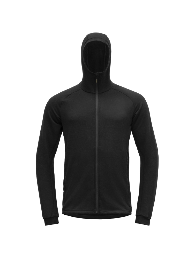 Devold Nibba Merino Jkt Hood  Caviar GO 264 450 C-960A fleeces en truien online bestellen bij Kathmandu Outdoor & Travel