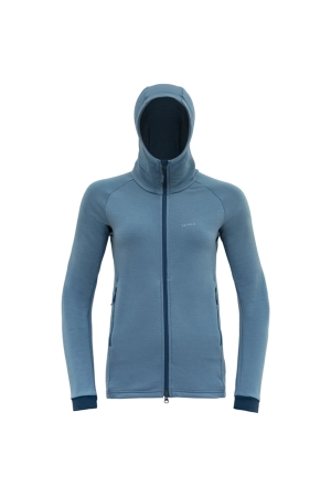 Devold Nibba Merino Jkt Hood Women's Moon GO 264 470 C-313A fleeces en truien online bestellen bij Kathmandu Outdoor & Travel