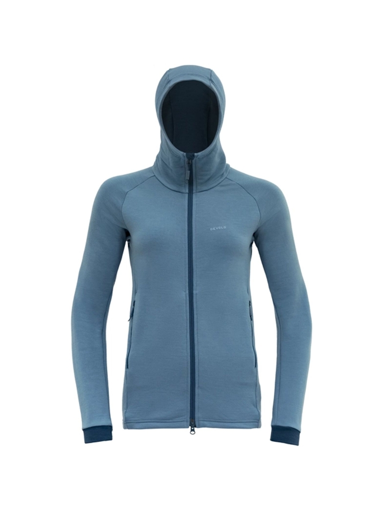 Devold Nibba Merino Jkt Hood Women's Moon GO 264 470 C-313A fleeces en truien online bestellen bij Kathmandu Outdoor & Travel