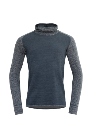 Devold Kvittega Merino 230 Hoodie Fog GO 340 304 A-402A onderkleding/thermokleding online bestellen bij Kathmandu Outdoor & Travel