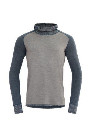 Devold Kvittega Merino 230 Hoodie Fog GO 340 304 A-402A onderkleding/thermokleding online bestellen bij Kathmandu Outdoor & Travel