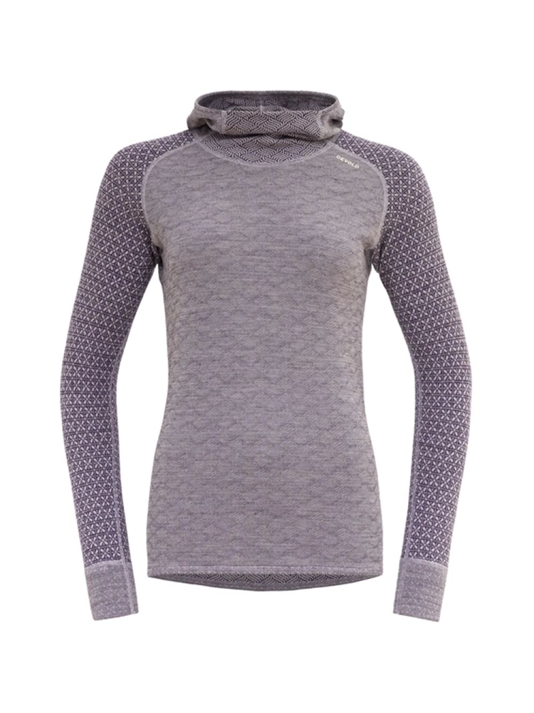 Devold Kvittega Merino 230 Hoodie Women's Orchid GO 324 306 A-167A onderkleding/thermokleding online bestellen bij Kathmandu Outdoor & Travel