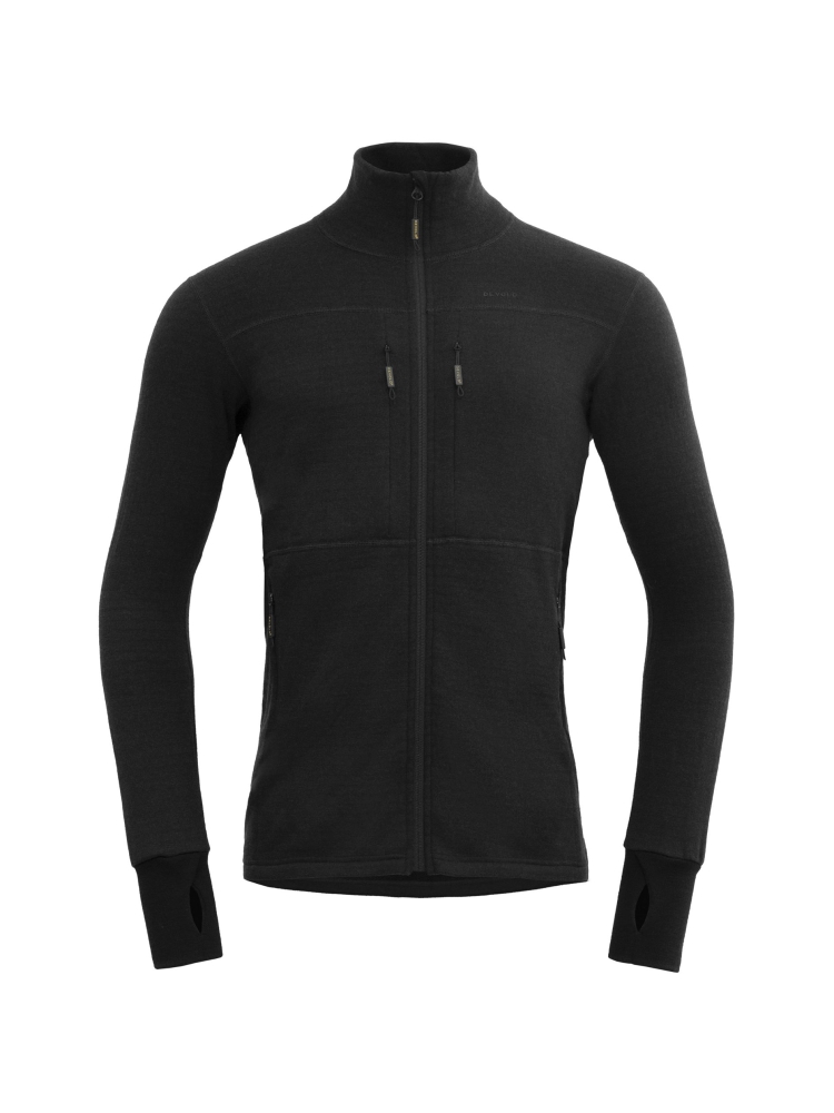 Devold Egga Grid Merino Jkt Caviar GO 206 450 A-960A fleeces en truien online bestellen bij Kathmandu Outdoor & Travel