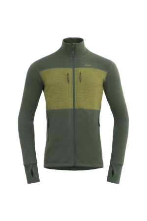 Devold Egga Grid Merino Jkt Forest/Green GO 206 450 A-421B fleeces en truien online bestellen bij Kathmandu Outdoor & Travel