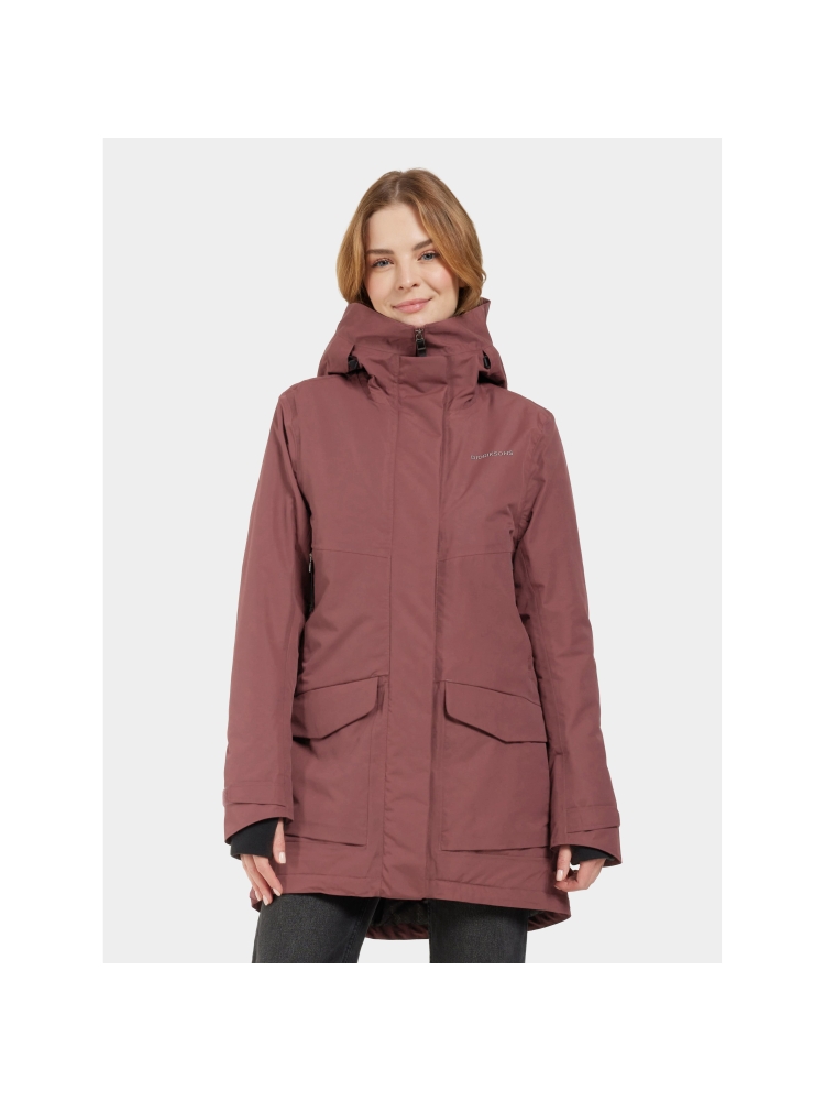 Didriksons Frida Parka 7 Women's Old rust 505777-147 jassen online bestellen bij Kathmandu Outdoor & Travel