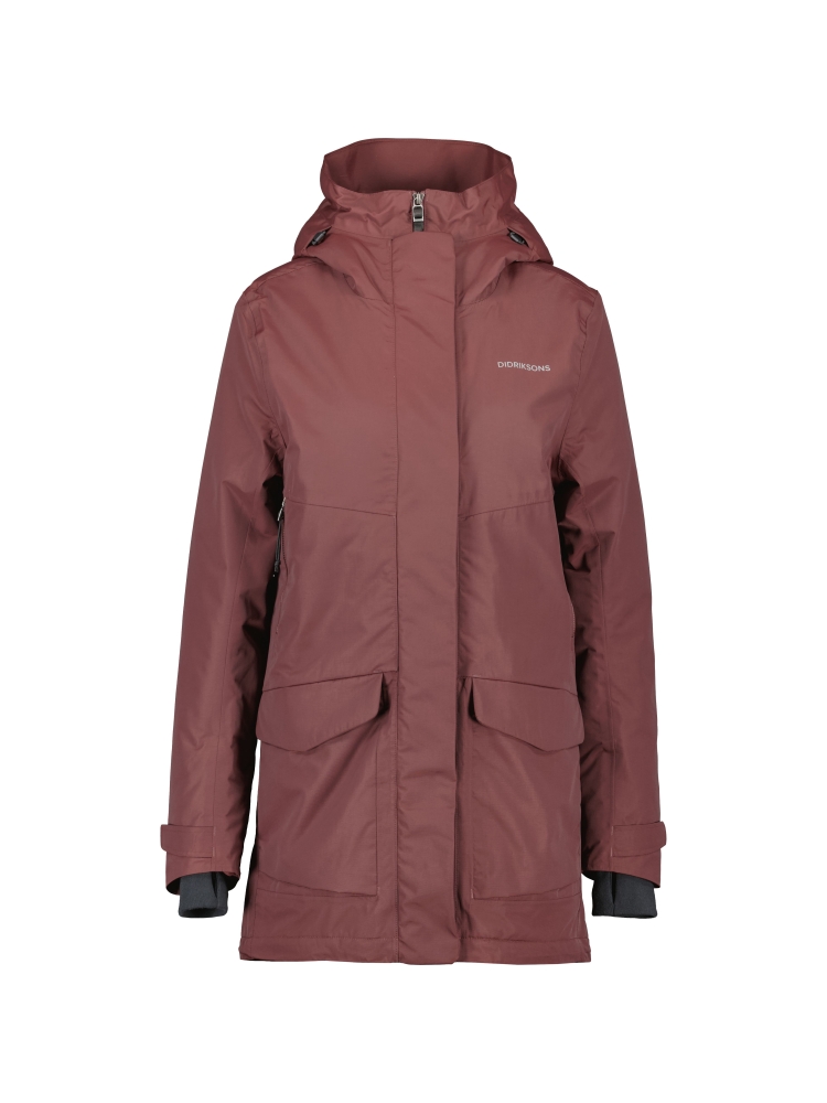 Didriksons Frida Parka 7 Women's Old rust 505777-147 jassen online bestellen bij Kathmandu Outdoor & Travel