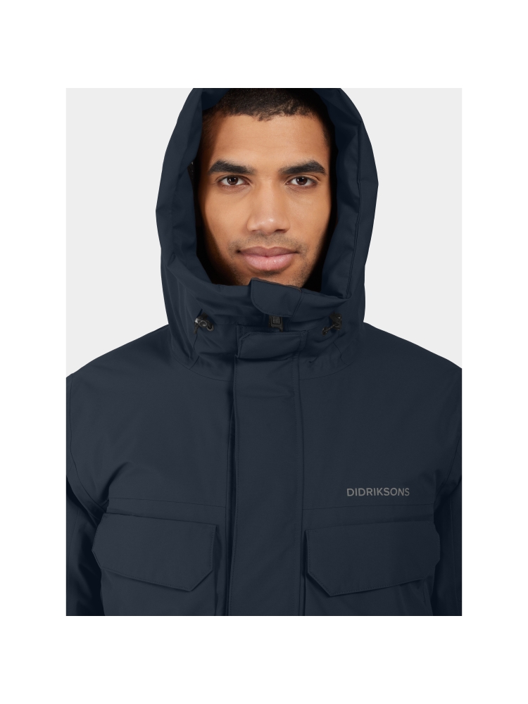 Didriksons Drew Usx Parka 8 Dark Night Blue 505778-999 jassen online bestellen bij Kathmandu Outdoor & Travel