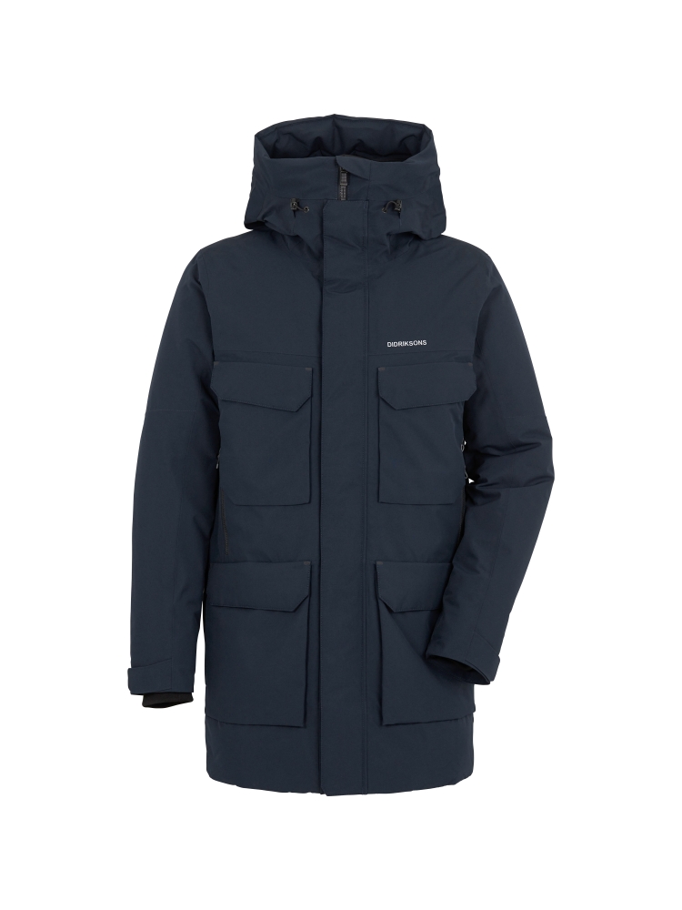 Didriksons Drew Usx Parka 8 Dark Night Blue 505778-999 jassen online bestellen bij Kathmandu Outdoor & Travel