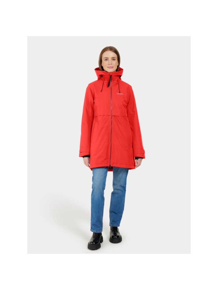 Didriksons Helle Parka 5 Women's Pomme Red 504301-463 jassen online bestellen bij Kathmandu Outdoor & Travel