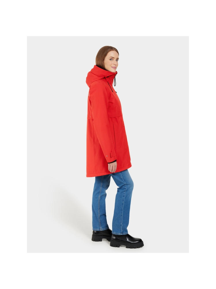 Didriksons Helle Parka 5 Women's Pomme Red 504301-463 jassen online bestellen bij Kathmandu Outdoor & Travel