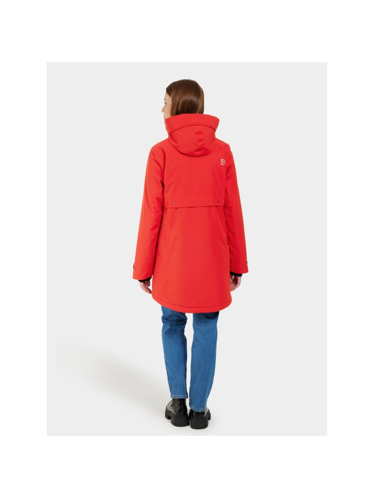 Didriksons Helle Parka 5 Women's Pomme Red 504301-463 jassen online bestellen bij Kathmandu Outdoor & Travel