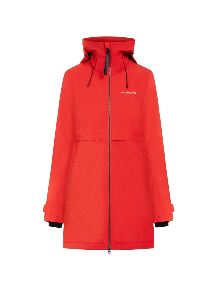 Didriksons Helle Parka 5 Women's Pomme Red 504301-463 jassen online bestellen bij Kathmandu Outdoor & Travel