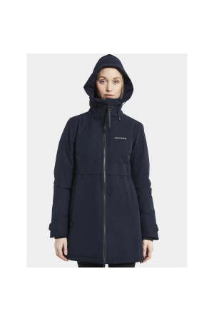 Didriksons Helle Parka 5 Women's Dark Night Blue 504301-999 jassen online bestellen bij Kathmandu Outdoor & Travel