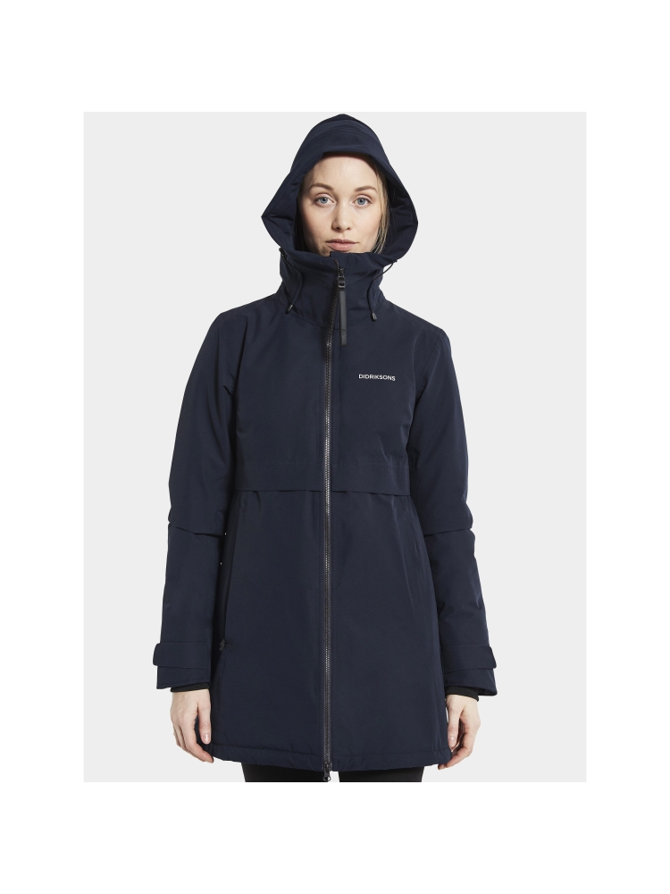 Didriksons Helle Parka 5 Women's Dark Night Blue 504301-999 jassen online bestellen bij Kathmandu Outdoor & Travel