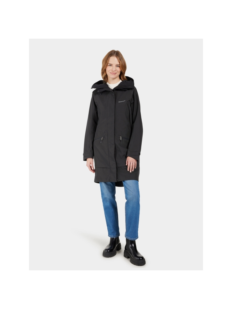 Didriksons Ilma Parka 8 Women's Black 505776-060 jassen online bestellen bij Kathmandu Outdoor & Travel