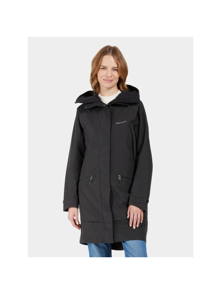 Didriksons Ilma Parka 8 Women's Black 505776-060 jassen online bestellen bij Kathmandu Outdoor & Travel