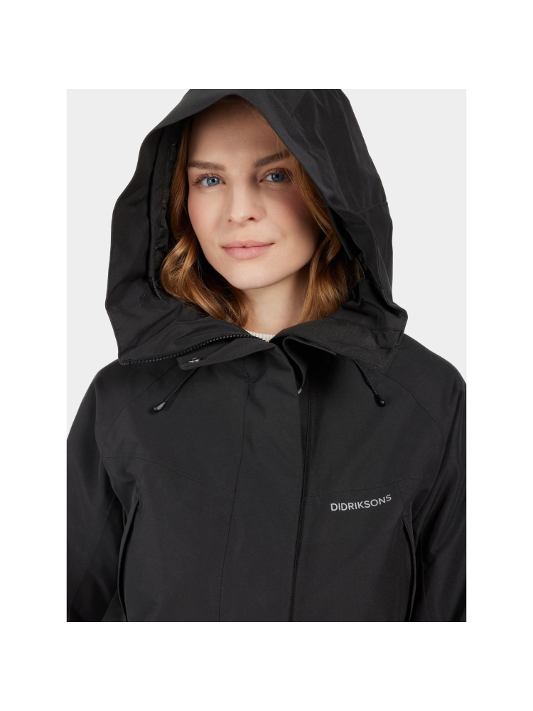 Didriksons Ilma Parka 8 Women's Black 505776-060 jassen online bestellen bij Kathmandu Outdoor & Travel