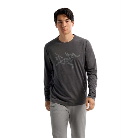 Arc'teryx  Cormac Logo Ls Black Heather / Solitude