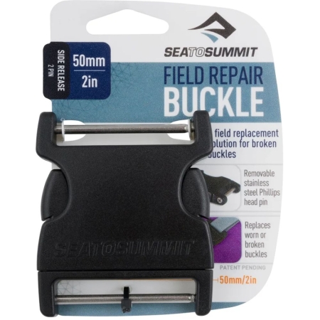 Sea to Summit  Steek Gesp, 2 Pin, 50mm, Field Repair Buckle  Zwart