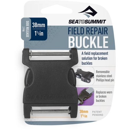 Sea to Summit  Steek Gesp, 2 Pin, 38mm, Field Repair Buckle  Zwart