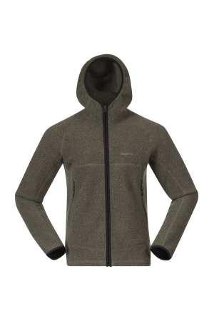 Bergans  Vaagaa Merino Terry Midlayer Hoodie Green Mud