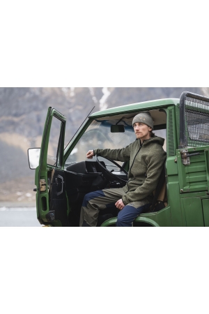 Bergans Vaagaa Merino Terry Midlayer Hoodie Green Mud 3392-12731 fleeces en truien online bestellen bij Kathmandu Outdoor & Travel