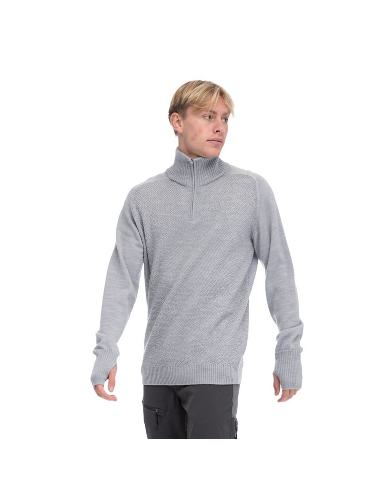 Bergans Ulriken Light Merino Jumper Magnesium Grey 3129-21852 fleeces en truien online bestellen bij Kathmandu Outdoor & Travel