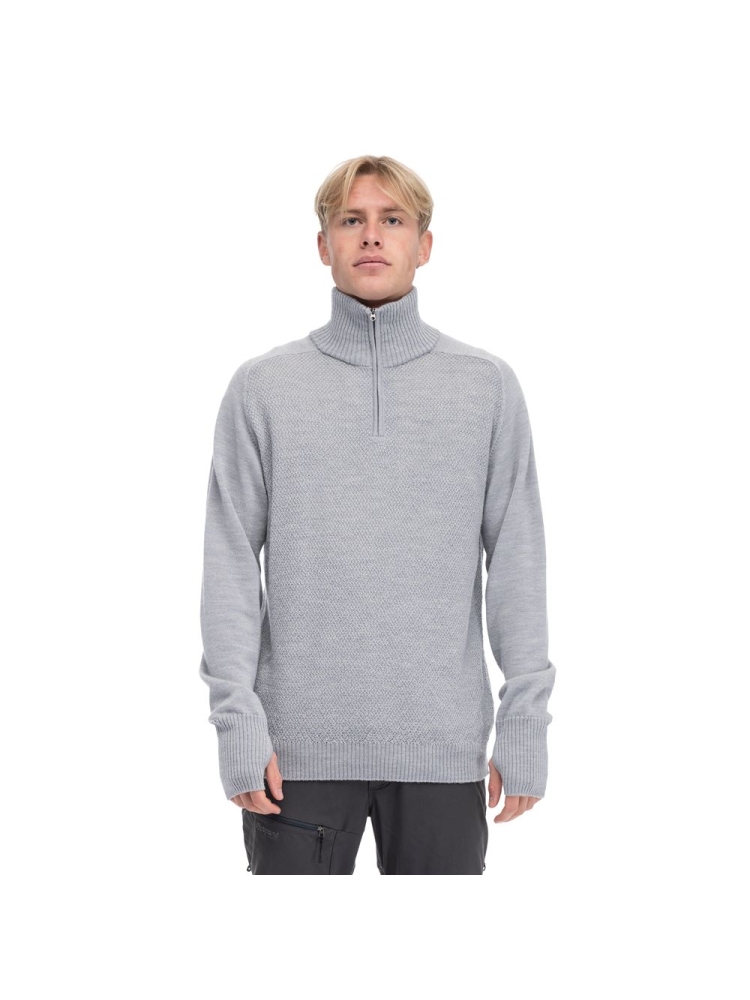 Bergans Ulriken Light Merino Jumper Magnesium Grey 3129-21852 fleeces en truien online bestellen bij Kathmandu Outdoor & Travel