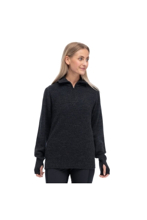 Bergans Ulriken Light Merino Jumper Women's Dark Shadow Grey 3130-24616 fleeces en truien online bestellen bij Kathmandu Outdoor & Travel