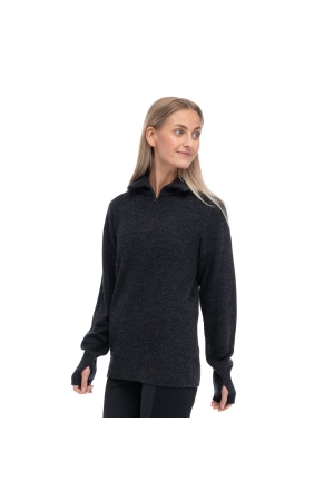 Bergans Ulriken Light Merino Jumper Women's Dark Shadow Grey 3130-24616 fleeces en truien online bestellen bij Kathmandu Outdoor & Travel