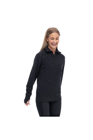 Bergans Ulriken Light Merino Jumper Women's Dark Shadow Grey 3130-24616 fleeces en truien online bestellen bij Kathmandu Outdoor & Travel