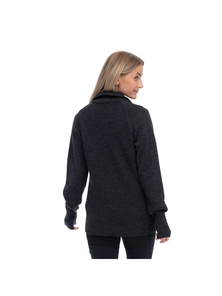 Bergans Ulriken Light Merino Jumper Women's Dark Shadow Grey 3130-24616 fleeces en truien online bestellen bij Kathmandu Outdoor & Travel