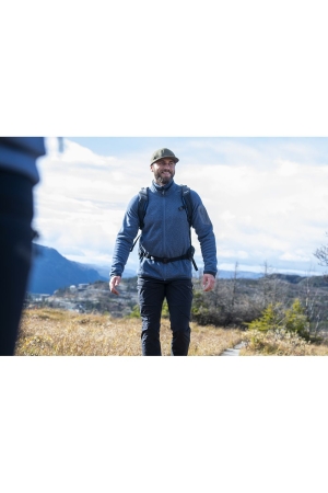 Bergans Kamphaug Knitted Jacket Granite Blue 1092-24412 fleeces en truien online bestellen bij Kathmandu Outdoor & Travel