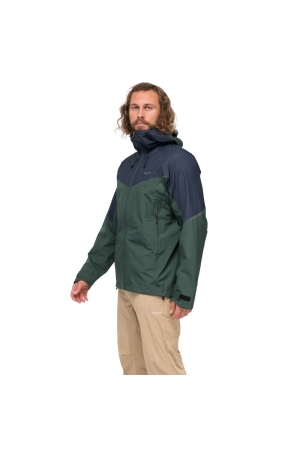 Bergans Rabot Light 3L Shell Jacket Duke Green/Navy Blue 3201-25544 jassen online bestellen bij Kathmandu Outdoor & Travel