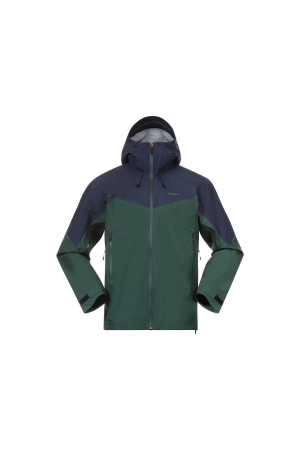 Bergans Rabot Light 3L Shell Jacket Duke Green/Navy Blue 3201-25544 jassen online bestellen bij Kathmandu Outdoor & Travel