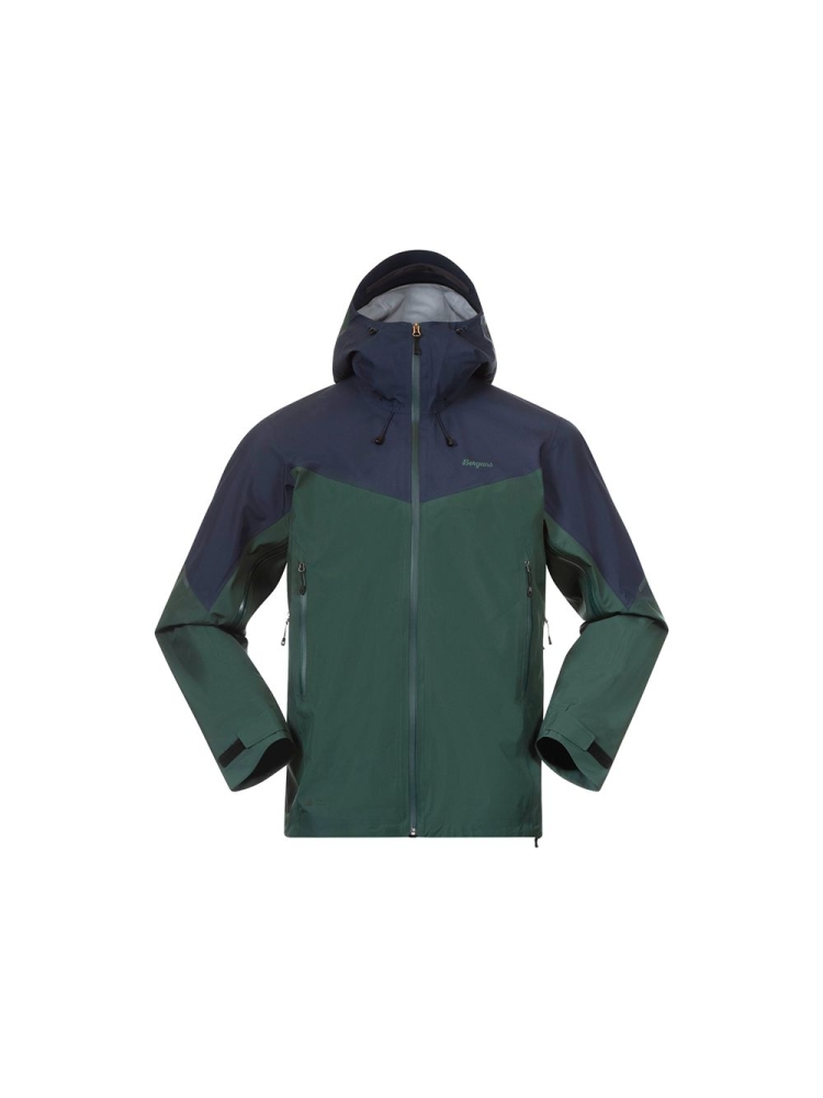 Bergans Rabot Light 3L Shell Jacket Duke Green/Navy Blue 3201-25544 jassen online bestellen bij Kathmandu Outdoor & Travel