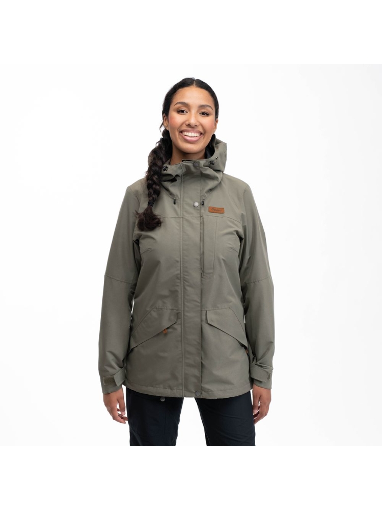 Bergans Nordmarka 2L Shell Jacket Women's Green Mud 3072-12731 jassen online bestellen bij Kathmandu Outdoor & Travel