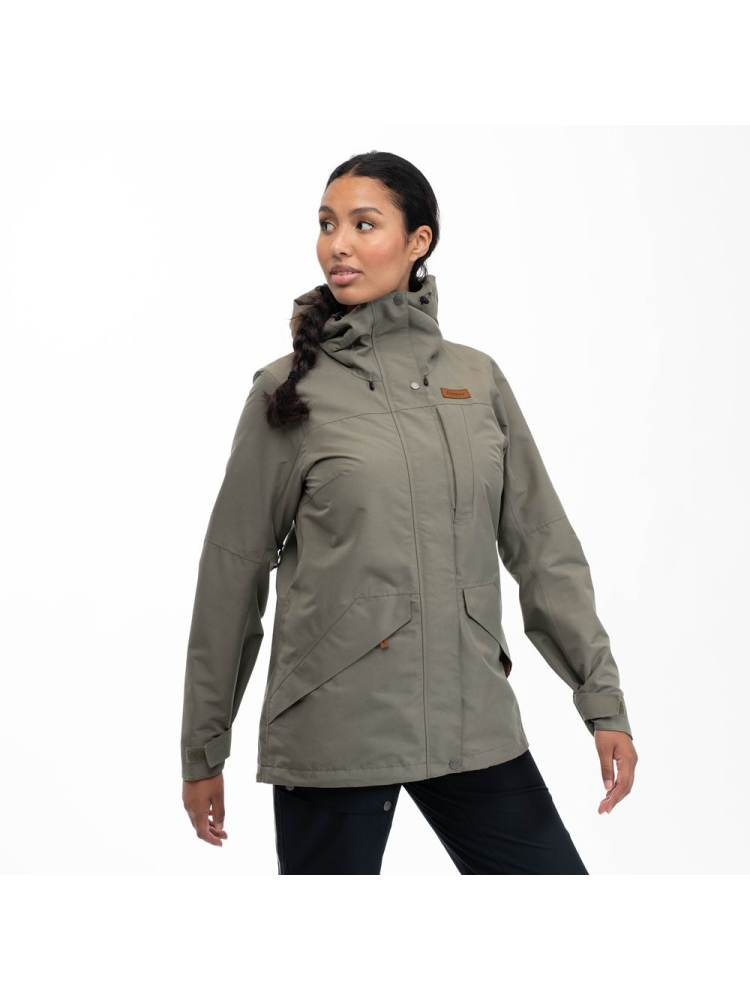 Bergans Nordmarka 2L Shell Jacket Women's Green Mud 3072-12731 jassen online bestellen bij Kathmandu Outdoor & Travel